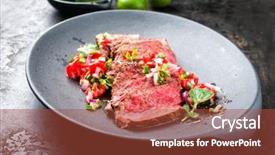  Presentation with charcoal - PPT layouts having green charcoal - traditional south american barbecue wagyu background and a red colored foreground
