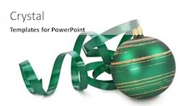  Presentation with ribbon green - 