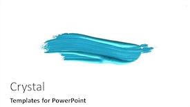  Presentation with brush stroke - Presentation theme having green-chroma-brush-stroke-paiting background and a white colored foreground