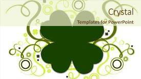  Presentation with artwork - Presentation having coffee beans on white at left up background and a pink colored foreground