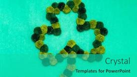  Presentation with clover - Slides featuring green-clover-shamrock-lucky-symbol background and a  colored foreground
