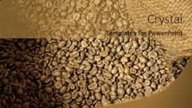  Presentation with green coffee - Amazing presentation theme having green-coffee-bean-raw backdrop and a gold colored foreground