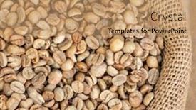  Presentation with green coffee - Slides having green-coffee-beans-in-canvas background and a coral colored foreground