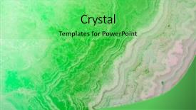  Presentation with green color - Audience pleasing presentation consisting of background with green color agate structure backdrop and a seafoam green colored foreground