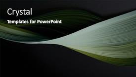  Presentation with paper line - Presentation theme featuring green-color-strip-wave-curve background and a black colored foreground