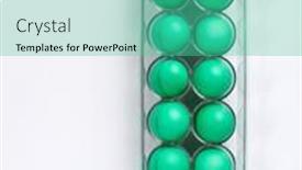  Presentation with container - Slides enhanced with green-colored-easter-eggs background and a teal colored foreground