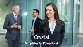  Presentation with hotel front office - Slide deck with green company - group of business people background and a wine colored foreground