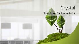  Presentation with crypto - PPT layouts having green-concept-of-crypto-currency background and a soft green colored foreground