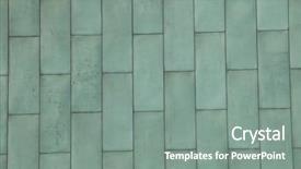  Presentation with copper - Presentation theme having green copper texture background and a gray colored foreground