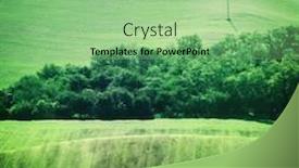  Presentation with hill - Cool new slides with green-countryside-landscape-of-hill backdrop and a seafoam green colored foreground