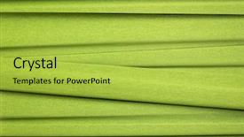  Presentation with green paper texture - Slide set enhanced with green crepe paper - background background and a yellow colored foreground