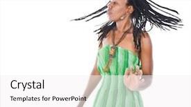  Presentation with rasta - Presentation consisting of green dress dancing reggae background and a white colored foreground