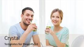  Presentation with happiness - Amazing presentation having green drinks - food home couple and happiness backdrop and a soft green colored foreground