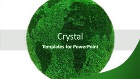  Presentation with green earth - Theme consisting of green-earth-grass background and a forest green colored foreground