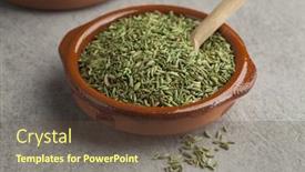  Presentation with egyptian - Slide deck enhanced with green-egyptian-anise-fruit background and a tawny brown colored foreground