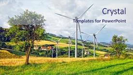  Presentation with ecology - Cool new presentation with green electricity - nature and ecology backdrop and a  colored foreground