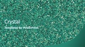  Presentation with green glitter - Audience pleasing PPT theme consisting of green emerald glitter makeup background backdrop and a ocean colored foreground