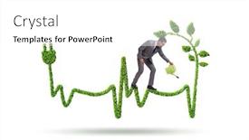  Presentation with green energy - PPT theme enhanced with green-energy-concept-with-businessman background and a white colored foreground