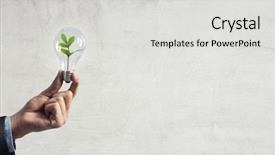  Presentation with green energy - Colorful slide set enhanced with green energy concept backdrop and a light gray colored foreground