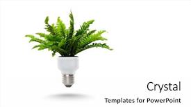  Presentation with green-energy - Beautiful theme featuring green energy concept backdrop and a  colored foreground