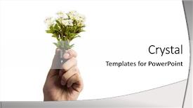  Presentation with green energy - Presentation theme with green energy concept background and a white colored foreground