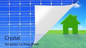  Presentation with green energy - Slides having green energy concept background and a light blue colored foreground