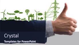  Presentation with environment - Amazing presentation theme having green-environment-concept-with-businessman backdrop and a navy blue colored foreground