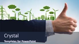  Presentation with environment - PPT layouts having green-environment-concept-with-businessman background and a navy blue colored foreground