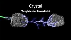  Presentation with coal - Colorful slide set enhanced with green-extension-core-plugged backdrop and a black colored foreground