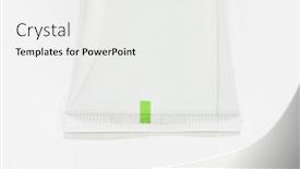  Presentation with toothpaste - Cool new presentation design with green-eye-mark-rectangle backdrop and a white colored foreground