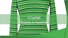  Presentation with green fashion - Theme consisting of green fashion sweater isolated on white background background and a shamrock green colored foreground