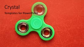  Presentation with dark green and red - Slide deck featuring green fidget spinner background and a red colored foreground