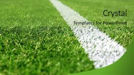  Presentation with sport - Theme having green field for sport games background and a  colored foreground