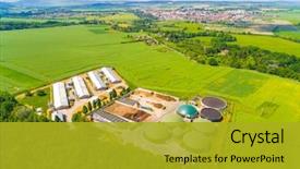  Presentation with renewable energy - Cool new slides with green fields renewable energy backdrop and a gold colored foreground