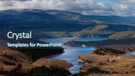  Presentation with logistics warehouses area - Beautiful slides featuring green flame - flaming gorge recreation area backdrop and a ocean colored foreground