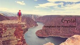  Presentation with recreation - Slide set enhanced with green flame - flaming gorge recreation area background and a  colored foreground