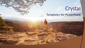  Presentation with anchorage metropolitan area - PPT theme with green flame - flaming gorge recreation area background and a  colored foreground