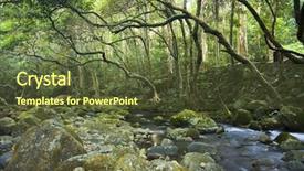  Presentation with river forest - Audience pleasing slide deck consisting of green forest and river backdrop and a  colored foreground