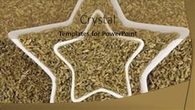  Presentation with green star - Colorful PPT layouts enhanced with green freekeh wheat grain in star shaped dishes forming an abstract background backdrop and a coral colored foreground