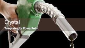  Presentation with gas pump - Audience pleasing PPT layouts consisting of gas pump isolated on white backdrop and a tawny brown colored foreground