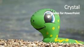  Presentation with lifesaver - Cool new theme with green funny duck lifesaver backdrop and a gray colored foreground