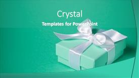  Presentation with ribbon green - 