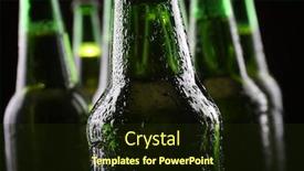  Presentation with green glass - Beautiful presentation design featuring green-glass-bottles-of-beer backdrop and a wine colored foreground