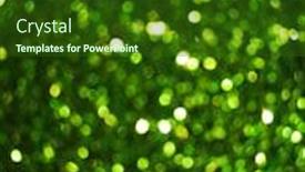  Presentation with green lights - PPT theme having green-glittering-lights-in-soft background and a forest green colored foreground