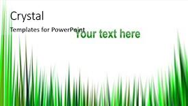  Presentation with abstract green - Presentation theme consisting of green grass abstract illustration background and a white colored foreground