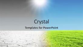  Presentation with grass texture on green - Beautiful PPT theme featuring fall autumn park falling leaves backdrop and a  colored foreground.