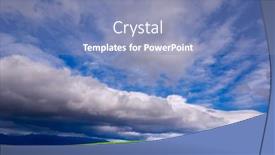  Presentation with grass - Presentation theme with green-grass-and-stormy-sky background and a light blue colored foreground