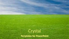  Presentation with blue green - PPT theme consisting of green-grass-and-the-clear background and a tawny brown colored foreground