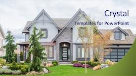  Presentation with lead - Cool new PPT layouts with green grass and walkway lead backdrop and a sky blue colored foreground