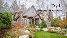  Presentation with green luxury fashion - Amazing PPT theme having green grass and walkway lead backdrop and a  colored foreground